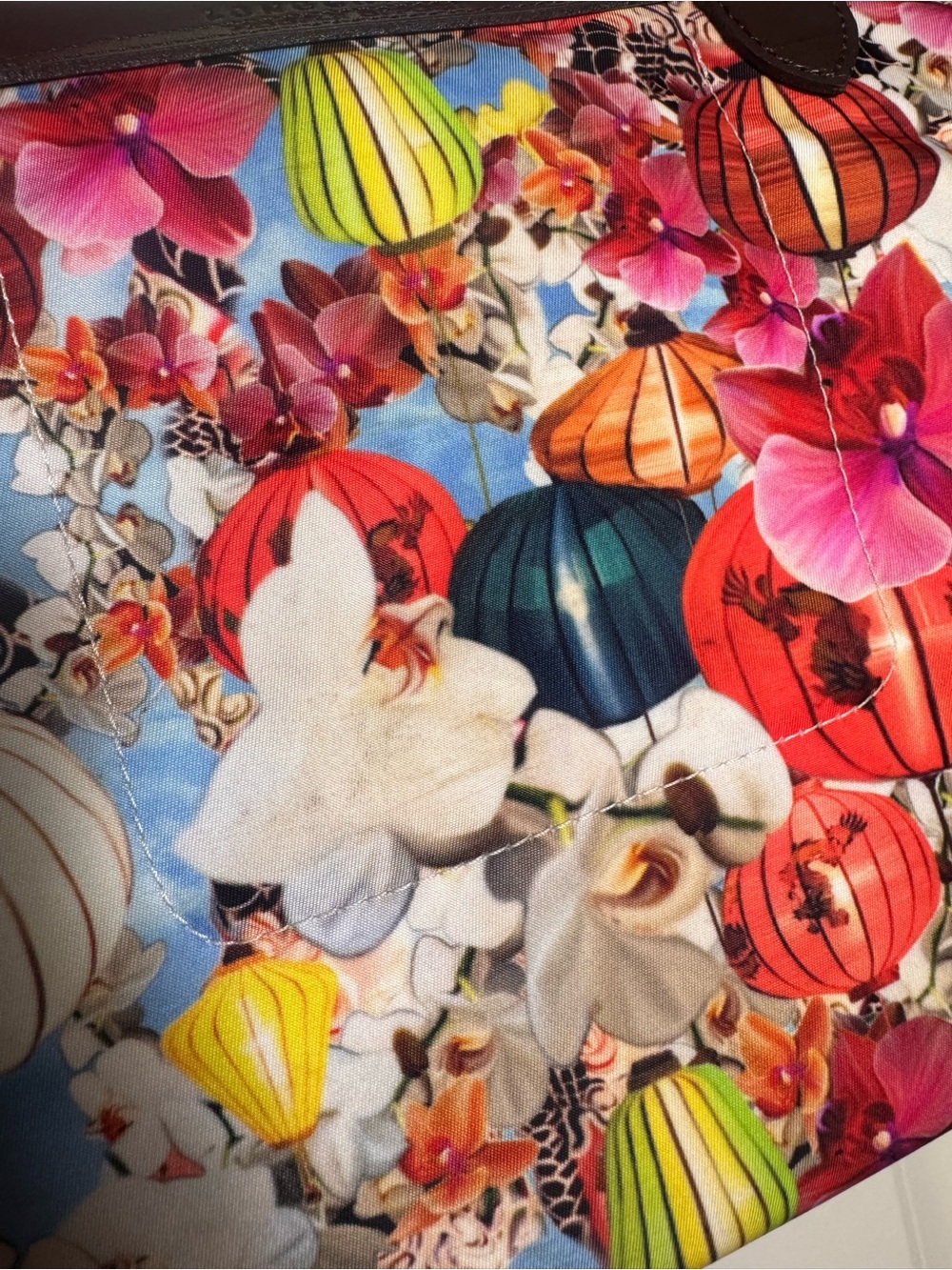 Limited edition Longchamp x Mary Katrantzou Le Pliage tote bag - Picture 15 of 16